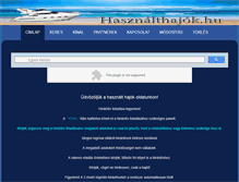 Tablet Screenshot of hasznalthajok.hu